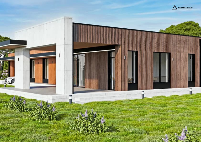 Дом с эксплуатируемой кровлей