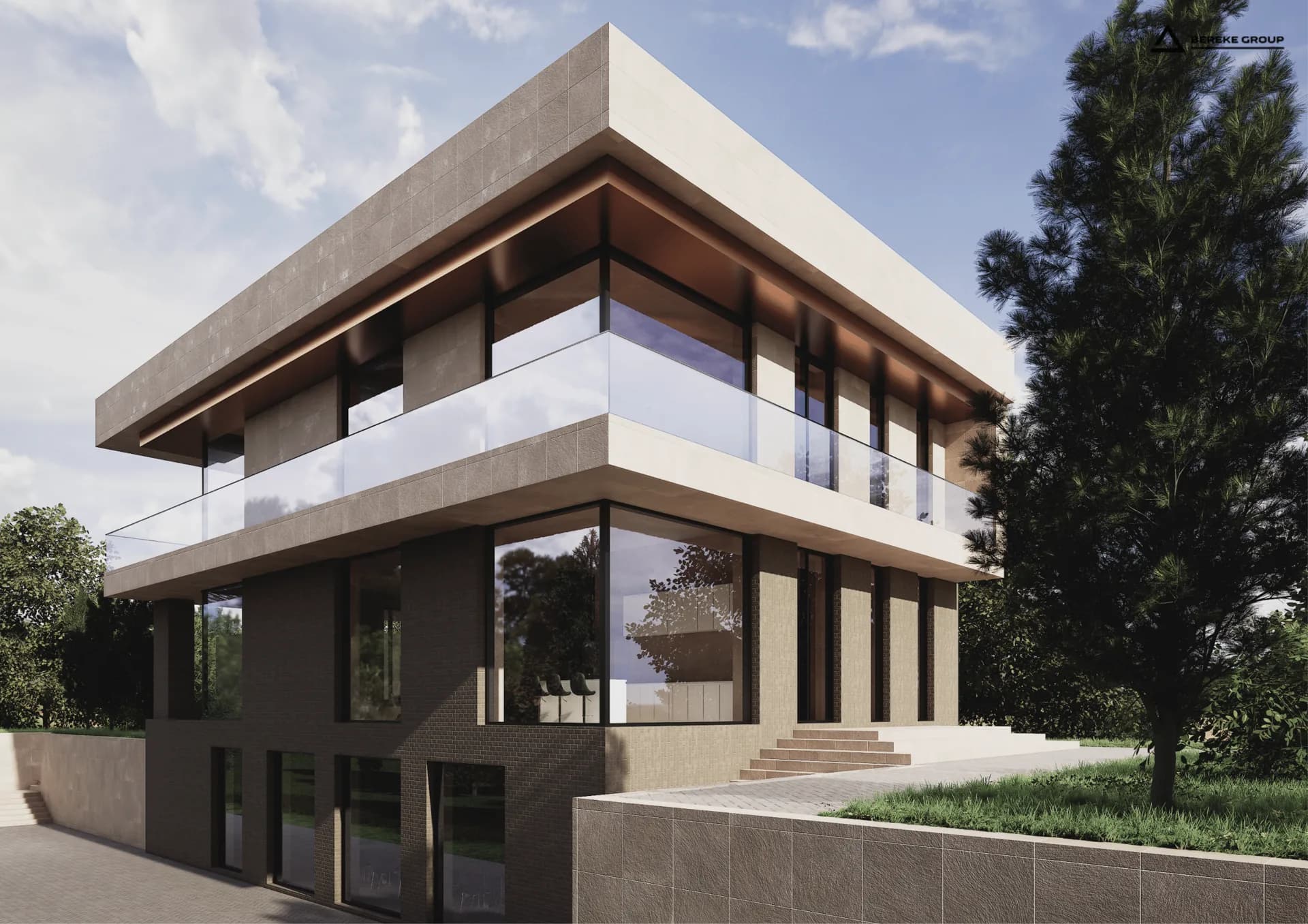 Modern private house by Bereke Group with an expressive facade