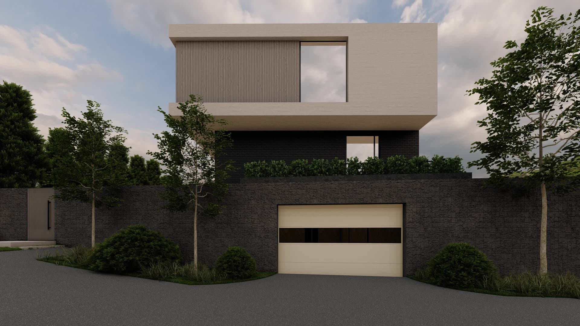 Рендер спальни в доме Berlin